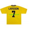 Billiga Fotbollströjor Sverige Henrik Larsson 7 Retro Hemma tröja 1994 Kortärmad